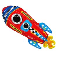 Happy Birthday Rocket Supershape Foil Balloon