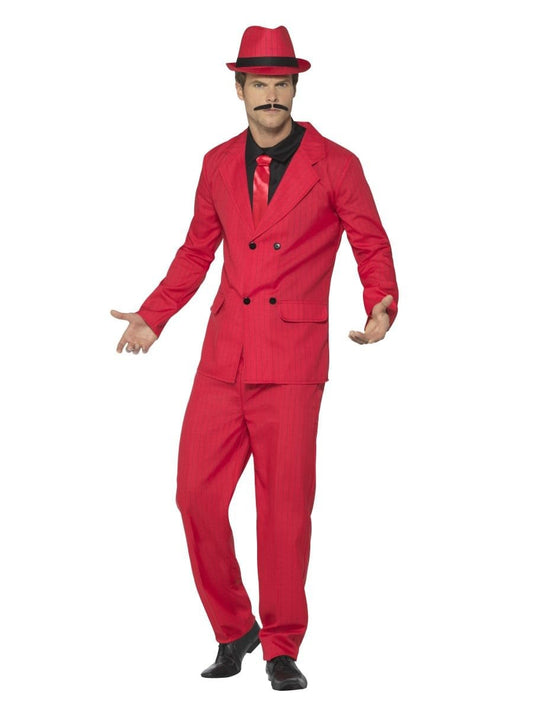 Red Zoot Suit Gangster Costume