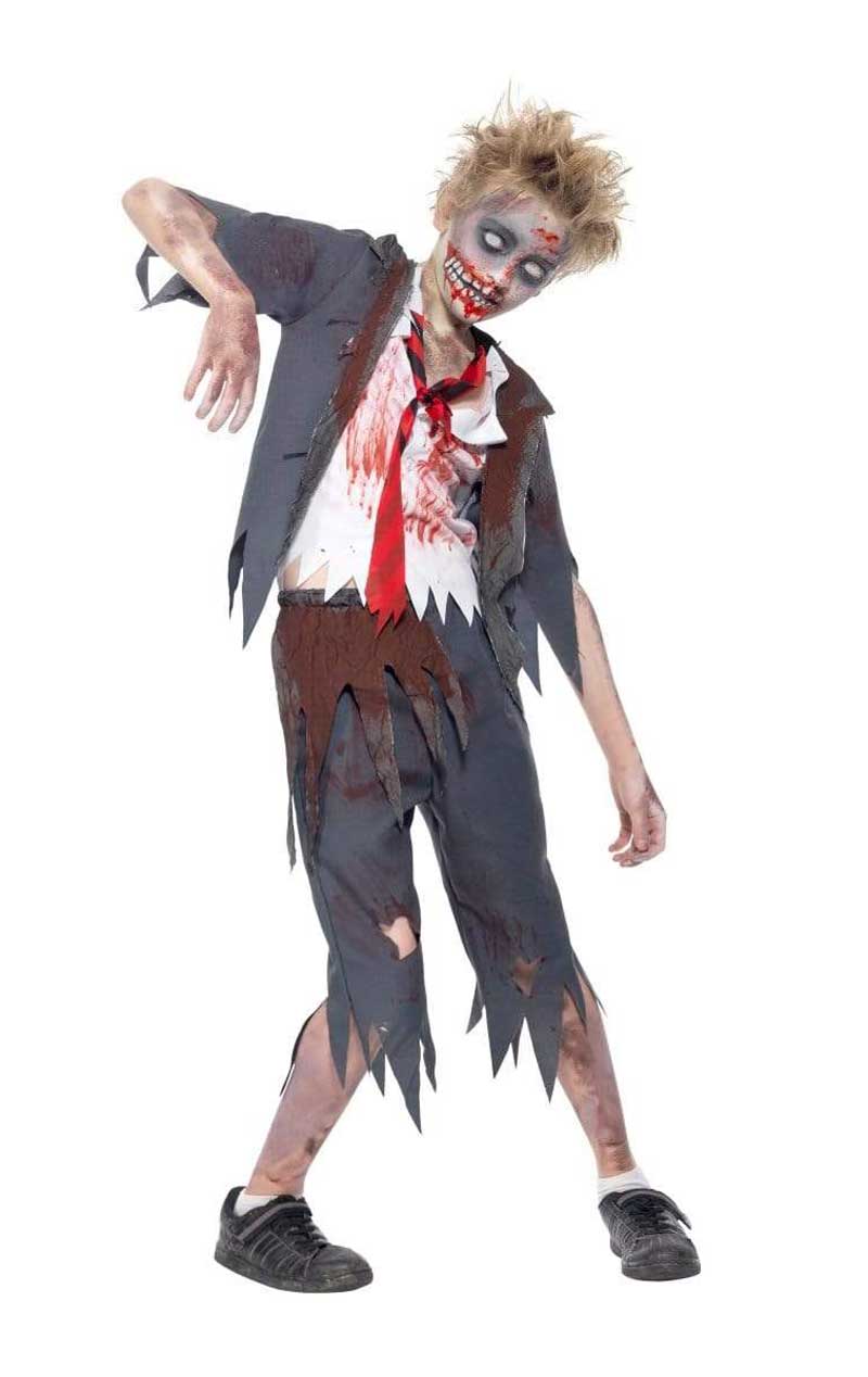 Zombie School Boy Child Costume