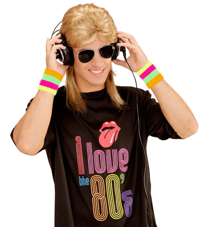 80's Mullet Wig and Glasses