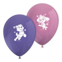 Paw Patrol Everest and Skye Latex Balloons 8 Pack