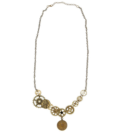 Steampunk Cog Necklace Deluxe