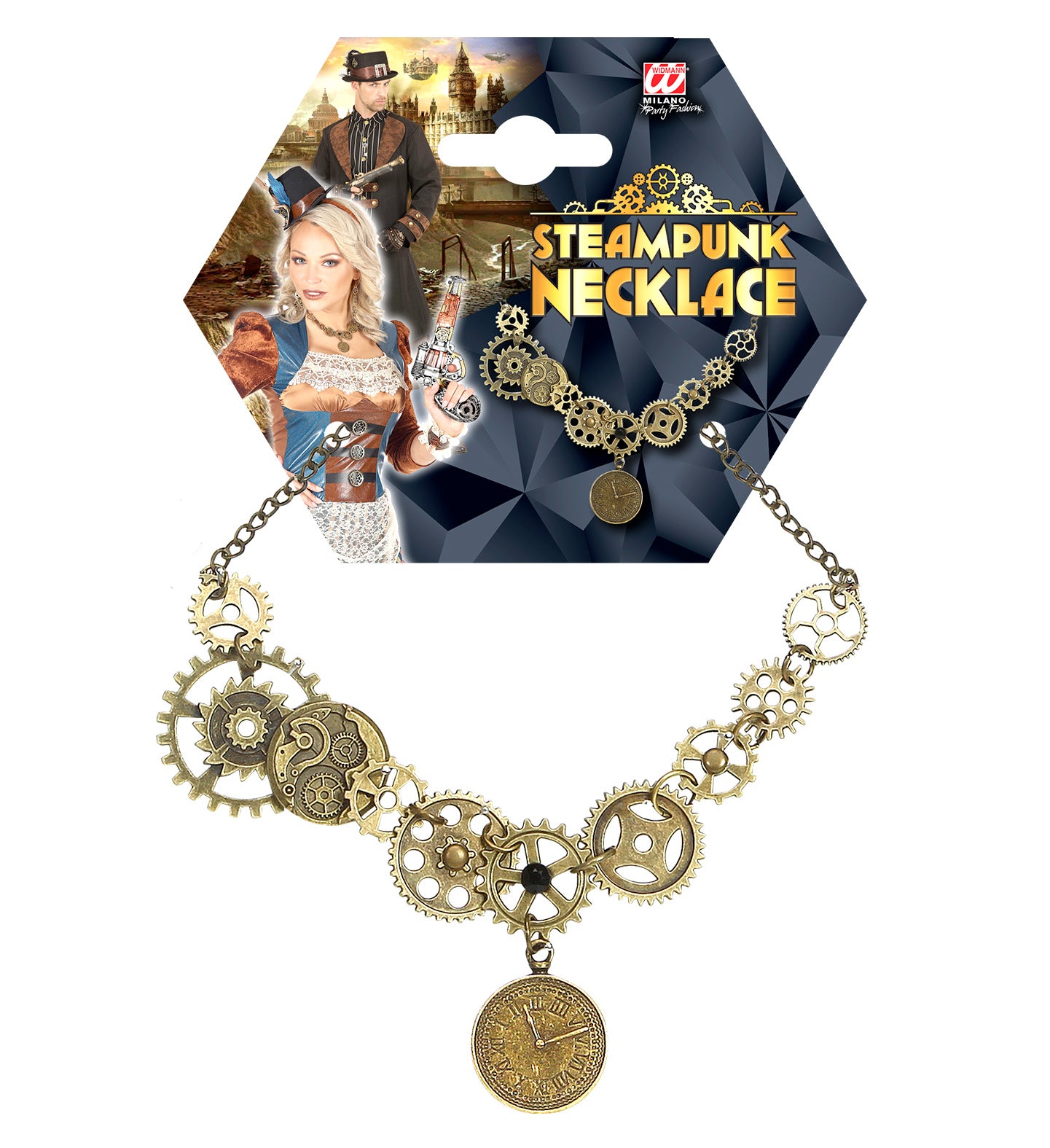 Steampunk Cog Necklace Deluxe