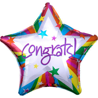 Congrats Star 18" Foil Balloon