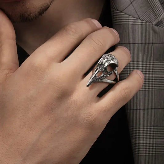 Raven Skull Ring
