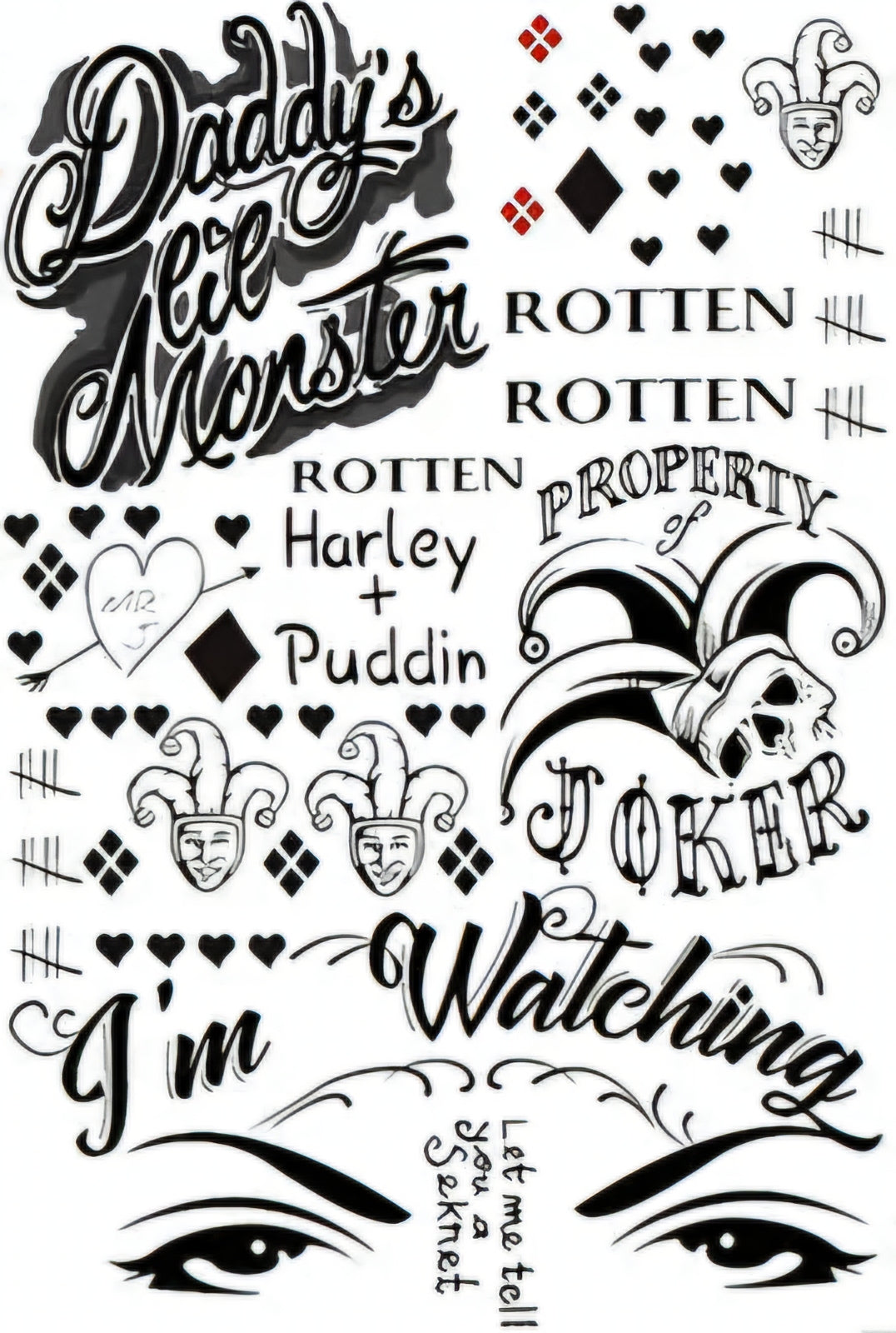 Harley Temporary Tattoos
