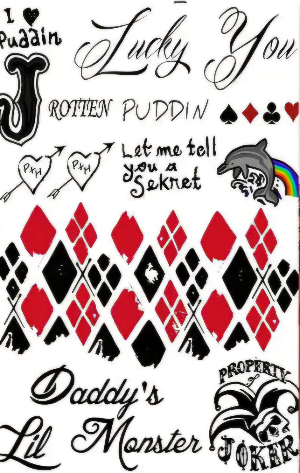 Harley Temporary Tattoos