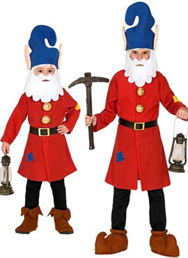 Gnome/ Dwarf Red Child Costume