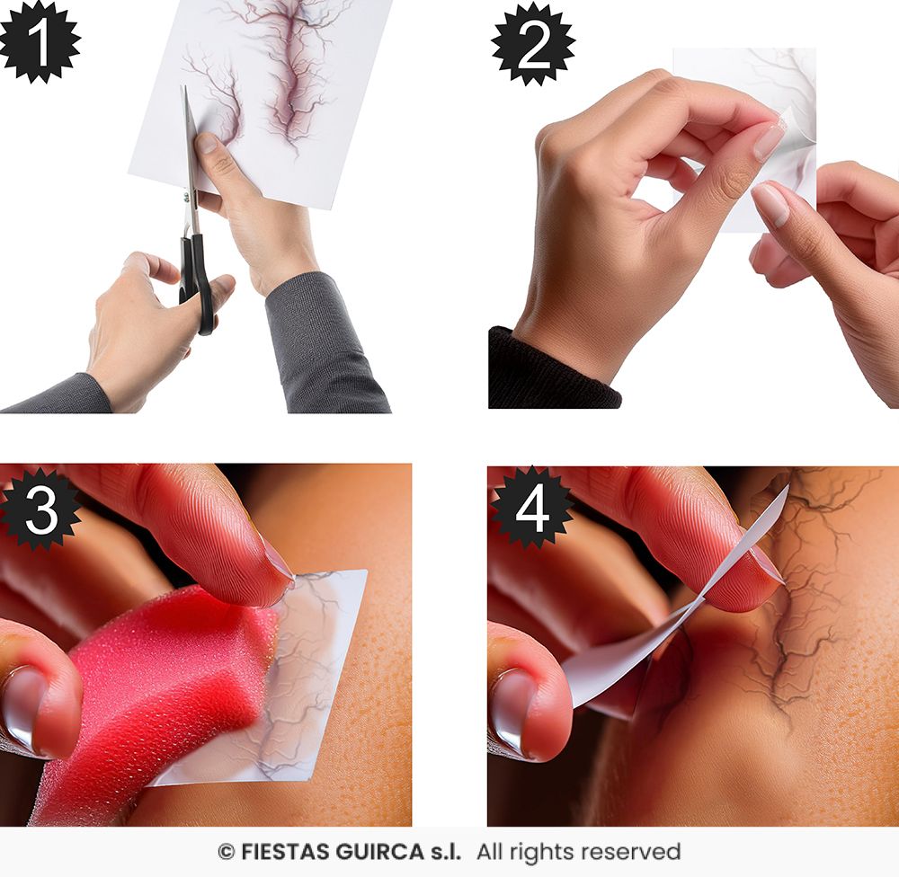 🌟New🌟 Veins Wound Temporary Tattoos