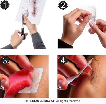 🌟New🌟 Veins Wound Temporary Tattoos