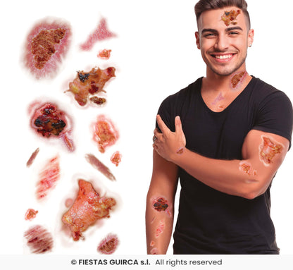 🌟New🌟 Infected Wounds Temporary Tattoos