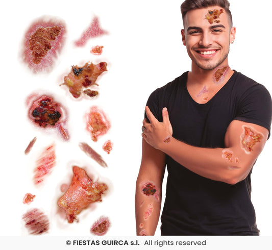 🌟New🌟 Infected Wounds Temporary Tattoos