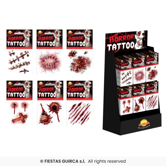 Mini Wound Temporary Tattoos