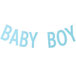 Baby Boy Blue Letter Banner