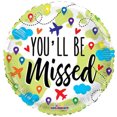 You'll Be Missed 18" Foil Balloon