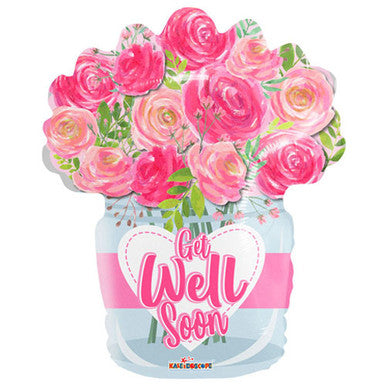 Get Well Soon Flower Bouquet Supershape Foil Balloon