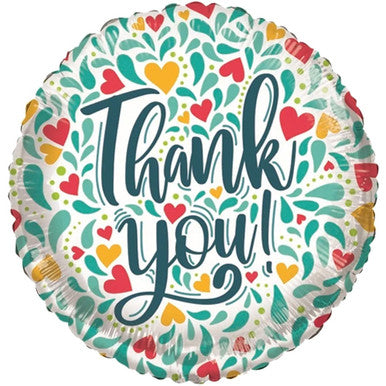Thank You Patterned 18" Foil Balloon