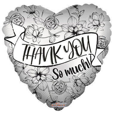 Thank You So Much Heart 18" Foil Balloon