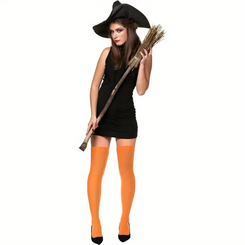 Plain Stockings Orange