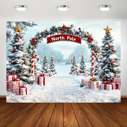 Christmas North Pole Backdrop