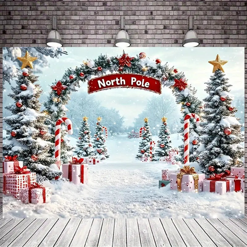 Christmas North Pole Backdrop