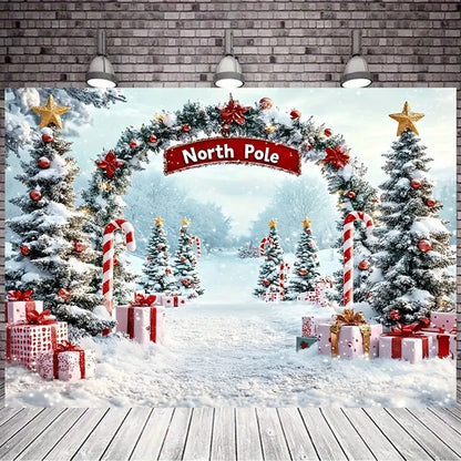 Christmas North Pole Backdrop