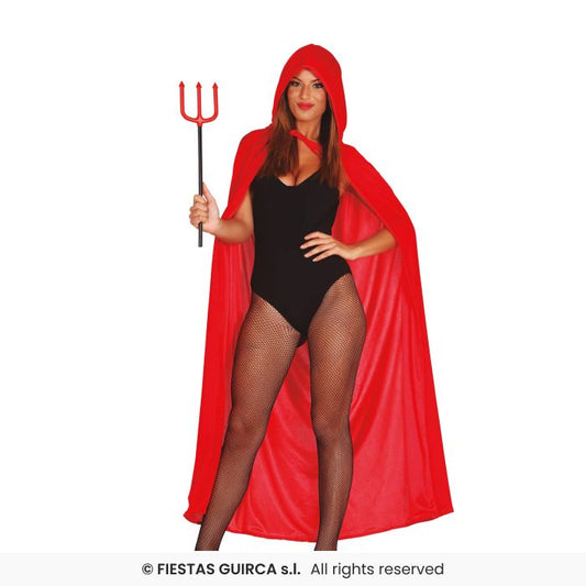 Adult Velvet Hooded Cape Red