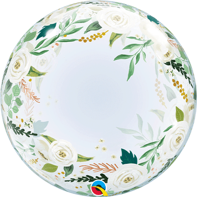 Rose Foliage Bubble Foil Balloon