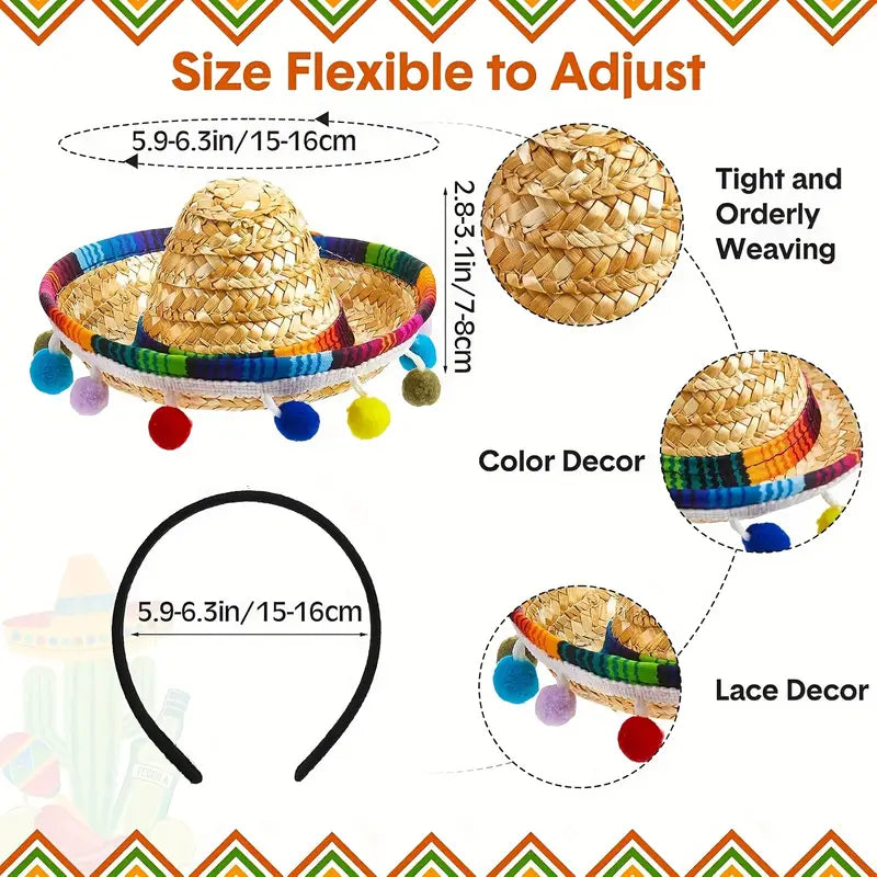 Mini Sombrero on Headband
