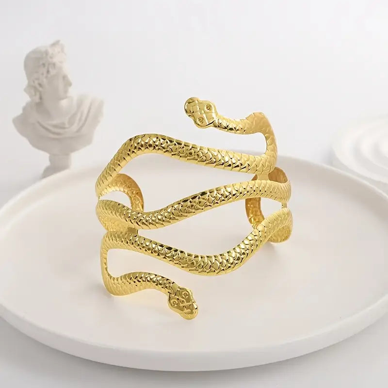 New Snake Arm Band/ Cuff Bracelet Gold