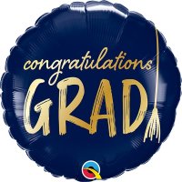 Congratulations Grad Blue Tassel 18" Foil Balloon