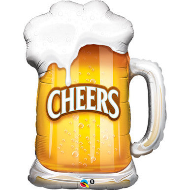 Cheers Beer Glass Supershape Foil Balloon