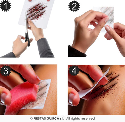 🌟New🌟 Bite Wound Temporary Tattoos