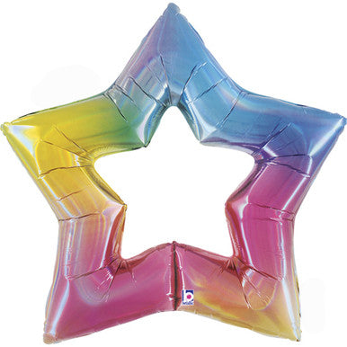 Cutout Star Superstar Foil Balloon