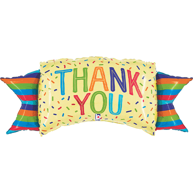 Thank You Banner Supershape Foil Balloon