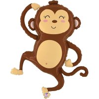 Jungle Monkey Supershape Foil Balloon