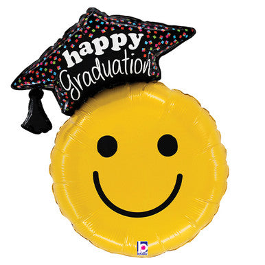 Happy Graduation Smile Supershape Foil Balloon