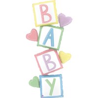 Baby Stacker Blocks Supershape Foil Balloon