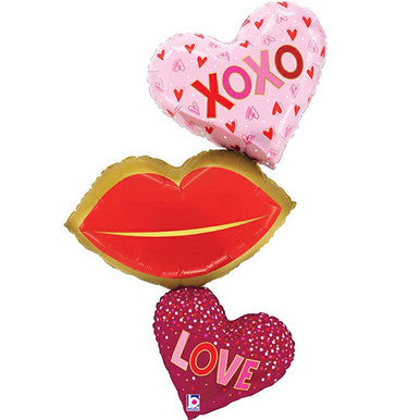 Love Lips Supershape Foil Balloon