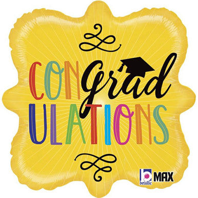 Con-grad-ulations Jr Shape 18" Foil Balloon