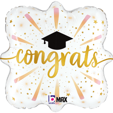 Congrats Graduation Jr Shape 18" Foil Balloon