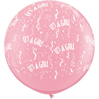 It's a Girl 3ft Latex Balloon
