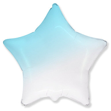 Plain Star Gradient 20" Foil Balloon