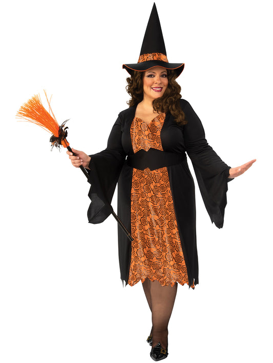 🌟New🌟 Orange Spider Witch Costume
