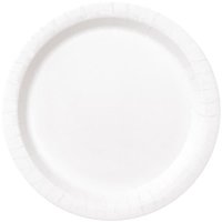 White Paper Plates - 16pkt