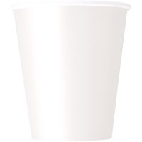 White Paper Cups - 8pkt