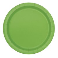 Lime Green Paper Plates - 8pkt