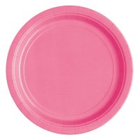 Hot Pink Paper Plates - 8pkt