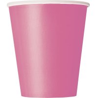 Hot Pink Paper Cups - 8pkt