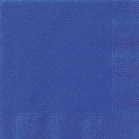 Royal Blue Lunch Napkins - 20pkt